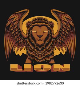 Lion wing vector illustration for your company or brand