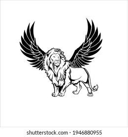 LION WITH WINGS | LOGO DESIGN