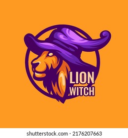 Lion Witch Character Logo For Business