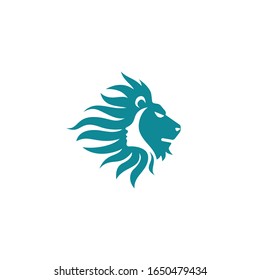 lion women girl template logo vector