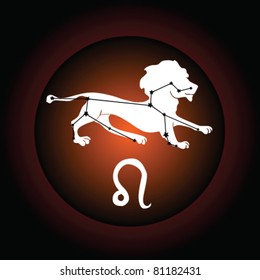 lion zodiac sign vector