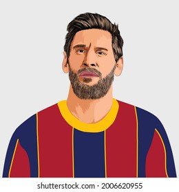 Lionel Messi Cartoon Portrait Has Won Stock Vector (Royalty Free ...