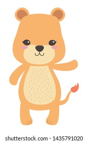 Lioness cartoon design vector 