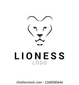 Lioness Head Logo Template