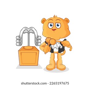 the lioness judge holds gavel. character vector