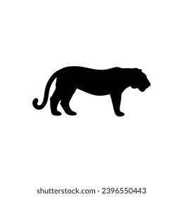 Lioness Tiger Silhouette Illustration Vector