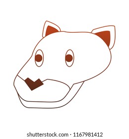 Lioness wild animal red lines