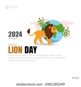 Lions Day, celebrated on August 10th, is dedicated to raising awareness about the conservation of lions and their habitats