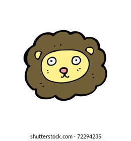 caricatura de la cara de león
