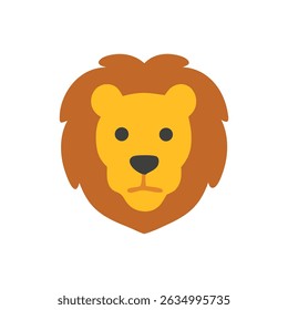 Lions face icon natural instincts.