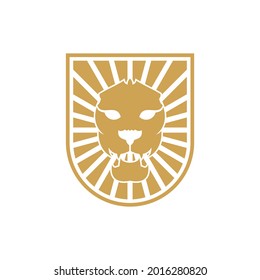 The lion's head logo in collaboration with a golden shield has a firm, strong and authoritative meaning.