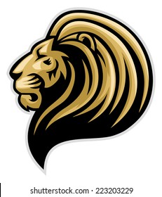 Lions Head Mascot