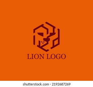 Lion's head in a minimalistic design. Beautiful logo ready to use.