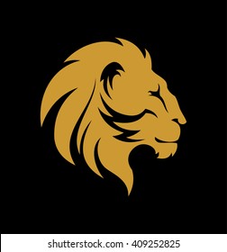 Lions head side view