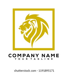 Leones King Emblem Creativo Diseños Logo Moderno Vector de Lujo Sencillo