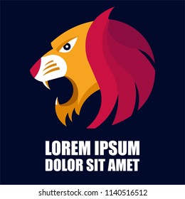 Lion's logo . 