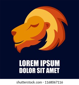 Lion's logo . 