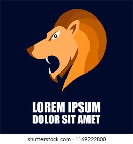 Lion's logo . 