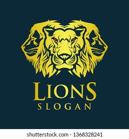 lions logo design