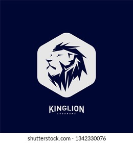 Lions Logo Design Concept. King Lions Logo Design Template Vector. Icon Symbol