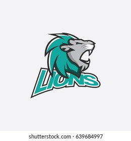 Lions logo mascot illustration vector