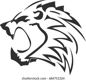 Lion's logo in vector