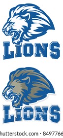 Lions Mascot. Perfect As Any Sport Mascot Logo.