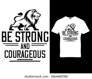 Lions quote custom graphic typography t-shirt design template vector.Premium quality logo concept illustration.