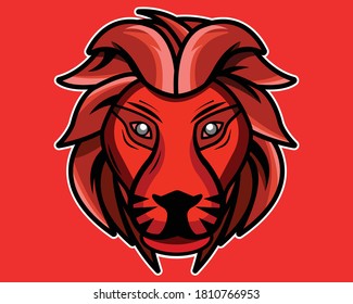 lions vector logo illustrations, usable for esport logo 