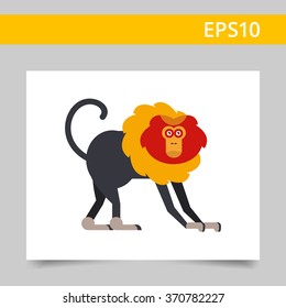 Lion-tailed macaque icon