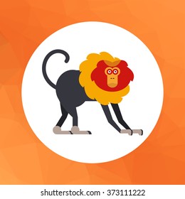 Lion-tailed macaque icon