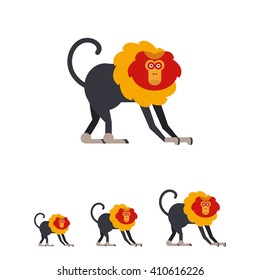 Lion-tailed macaque icon