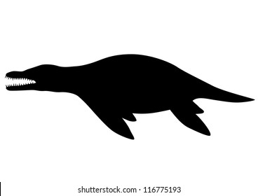 Liopleurodon silhouette