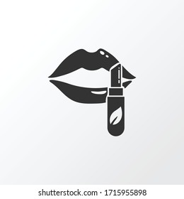 Lip balm icon symbol. Premium quality isolated lipstick element in trendy style.