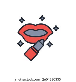 lip balm icon. vector.Editable stroke.linear style sign for use web design,logo.Symbol illustration.