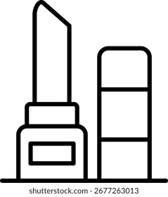 Lip balm Line vector Icon Design