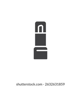 Lip balm stick vector icon. filled flat sign for mobile concept and web design. Chapstick or lipstick glyph icon. Symbol, logo illustration. Vector graphics