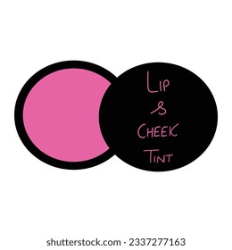 Lip And Cheek Tint Illustration
