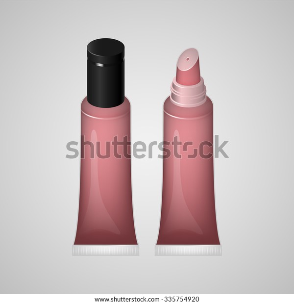 Lip Gloss Cover Vector Illustration Stock Vector (Royalty Free