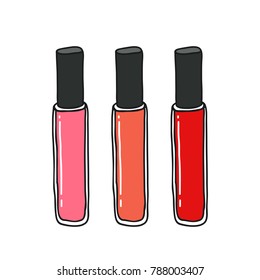 lip gloss doodle icon
