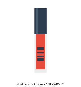 lip gloss flat icon.You can be used lip gloss icon for several purposes like: websites, UI, UX, print templates, presentation templates, promotional materials, web and mobile phone apps. 