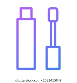 Lip Gloss Icon with Gradient Style Isolated