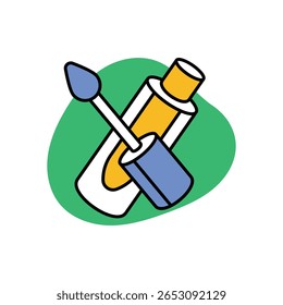 Ilustração de estoque de vetor de ícone de brilho labial