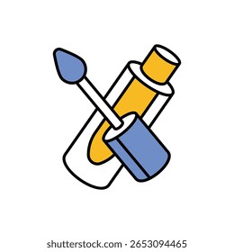 Ilustração de estoque de vetor de ícone de brilho labial