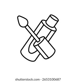 Ilustração de estoque de vetor de ícone de brilho labial