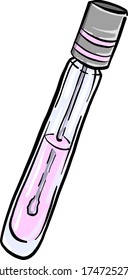 Lip gloss , illustration, vector on white background