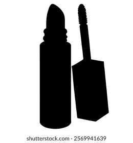 Lip gloss silhouette vector icon sign symbol illustration design.