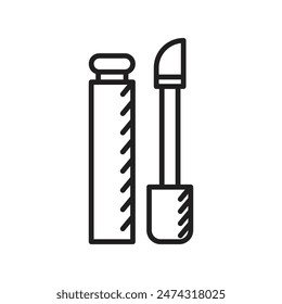 Lip Gloss Tube Icon Perfect for Makeup and Beauty Product Illustrations