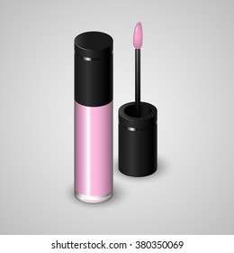 Lip gloss. Vector illustration.