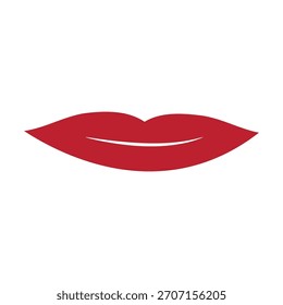 Icono de labio Animación simple plana